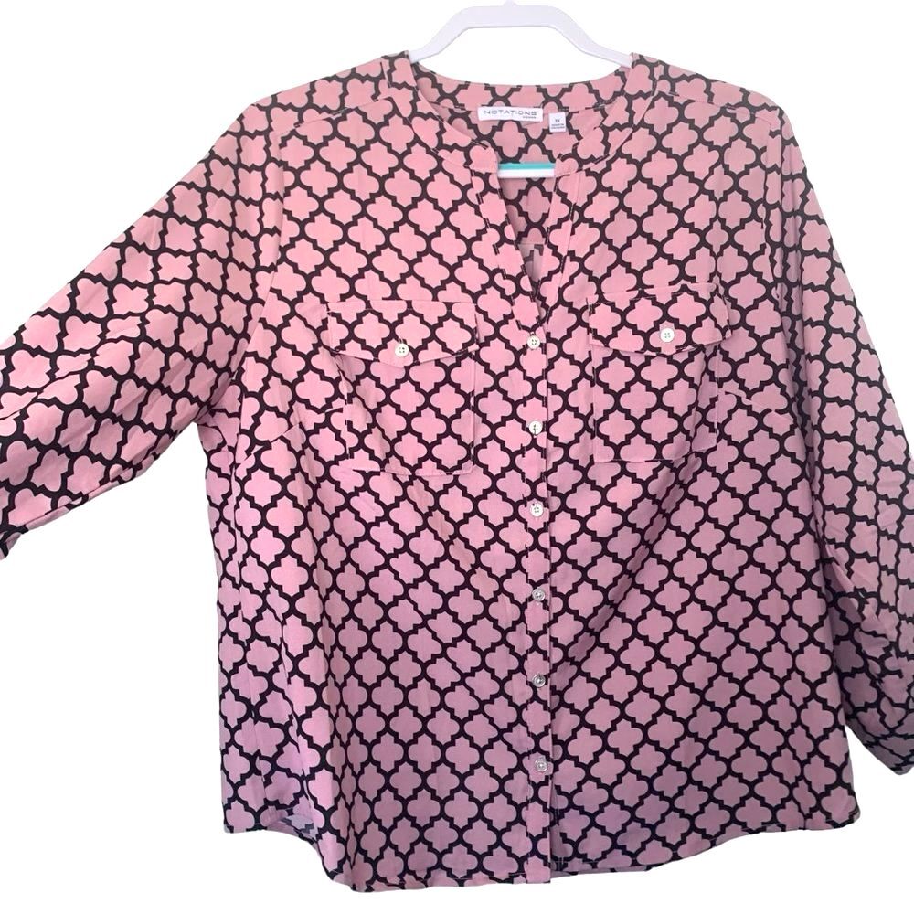 Notations Lightweight Geometric Pattern Plus Size… - image 4